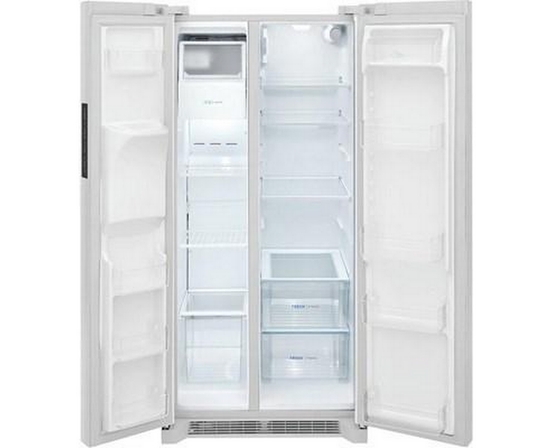 Frigidaire 33-Inch, 22.2 Cu.Ft. Freestanding Side-By-Side Refrigerator With Ice And Water Dispensing System - FRSS2323AW