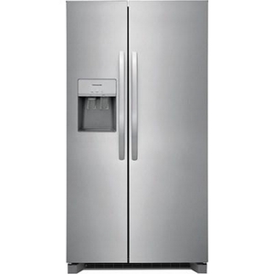 Frigidaire 36-Inch, 25.6 Cu.Ft. Freestanding Side-By-Side Refrigerator With Ice And Water Dispensing System - FRSS2623AS
