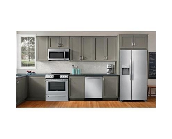 Frigidaire 36-Inch, 25.6 Cu.Ft. Freestanding Side-By-Side Refrigerator With Ice And Water Dispensing System - FRSS2623AS
