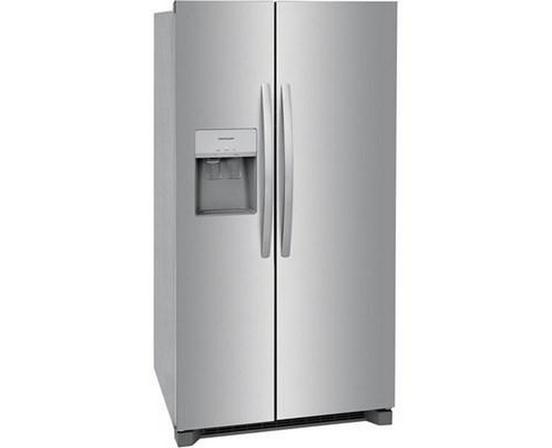 Frigidaire 36-Inch, 25.6 Cu.Ft. Freestanding Side-By-Side Refrigerator With Ice And Water Dispensing System - FRSS2623AS