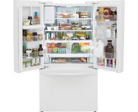 Frigidaire 36-Inch, 27.8 Cu. Ft. French 3-Door Refrigerator With Dispenser - FRFS2823AW