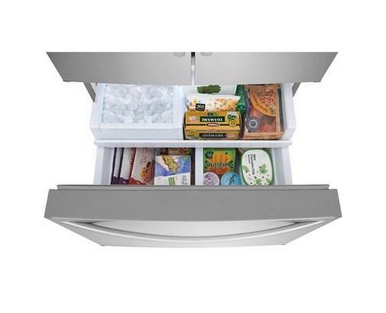 Frigidaire 36-Inch, 28.8 Cu. Ft. Freestanding French 3-Door Refrigerator With Ice Maker - FRFN2813AF