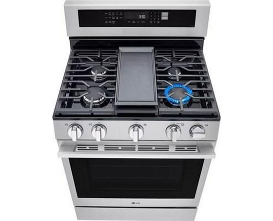 LG 30-Inch Smart Gas Range With Air Fry - LRGN6325X