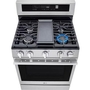 LG 30-Inch Smart Gas Range With Air Fry - LRGN6325X