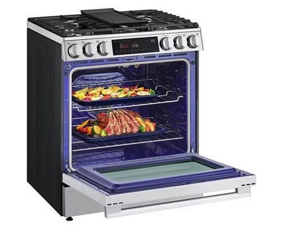 LG 30-Inch Slide-In Gas Range With Air Fry - LSGL6335X