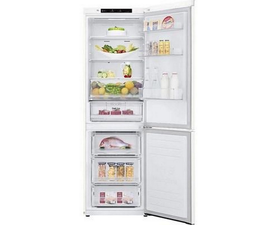 LG 24-Inch, 12 Cu.Ft. Counter-Depth Bottom-Freezer Refrigerator With Multi-Air Flow System - LBNC12231W