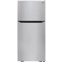 LG 30-Inch, 20.2 Cu.Ft. Freestanding Top Freezer Refrigerator With Smart Diagnosis™ - LTCS20020S