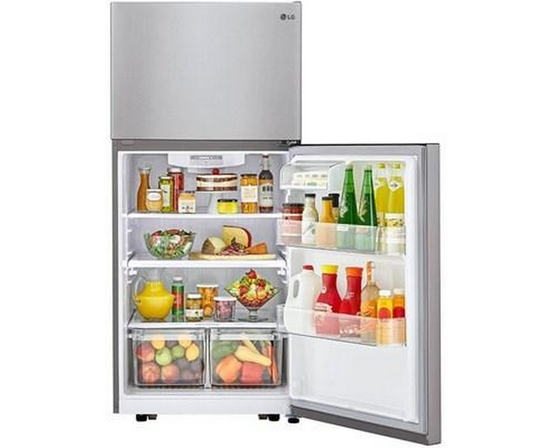 LG 30-Inch, 20.2 Cu.Ft. Freestanding Top Freezer Refrigerator With Smart Diagnosis™ - LTCS20020S