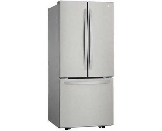 LG 30-Inch, 21.8 Cu.Ft. Freestanding French 3-Door Refrigerator With Smartdiagnosis™ Technology - LRFNS2200S