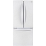 LG 30-Inch, 21.8 Cu.Ft. Freestanding French 3-Door Refrigerator With Smartdiagnosis™ Technology - LRFNS2200W