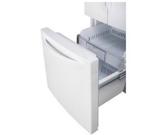 LG 30-Inch, 21.8 Cu.Ft. Freestanding French 3-Door Refrigerator With Smartdiagnosis™ Technology - LRFNS2200W