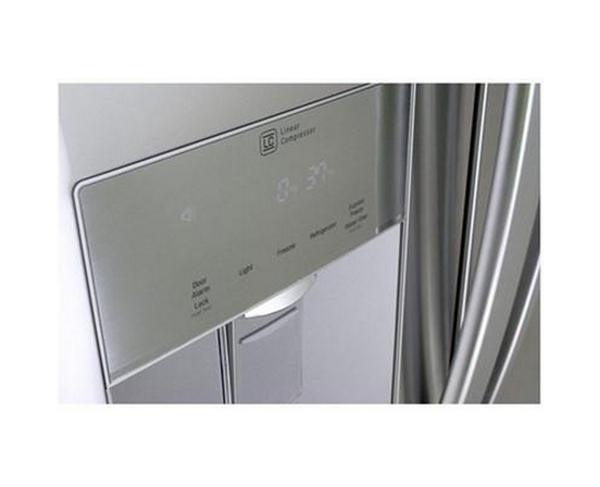 LG 30-Inch, 21.8 Cu.Ft. Freestanding French 3-Door Refrigerator With External Water Dispensing System - LRFWS2200S