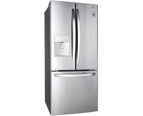 LG 30-Inch, 21.8 Cu.Ft. Freestanding French 3-Door Refrigerator With External Water Dispensing System - LRFWS2200S