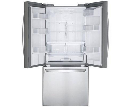 LG 30-Inch, 21.8 Cu.Ft. Freestanding French 3-Door Refrigerator With External Water Dispensing System - LRFWS2200S