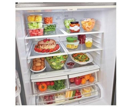 LG 30-Inch, 21.8 Cu.Ft. Freestanding French 3-Door Refrigerator With External Water Dispensing System - LRFWS2200S