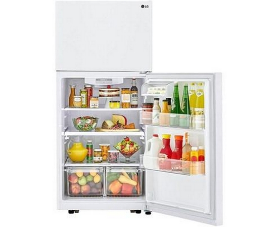 LG 30-Inch, 20.2 Cu.Ft. Freestanding Top Freezer Refrigerator With Smart Diagnosis™ - LTCS20020W