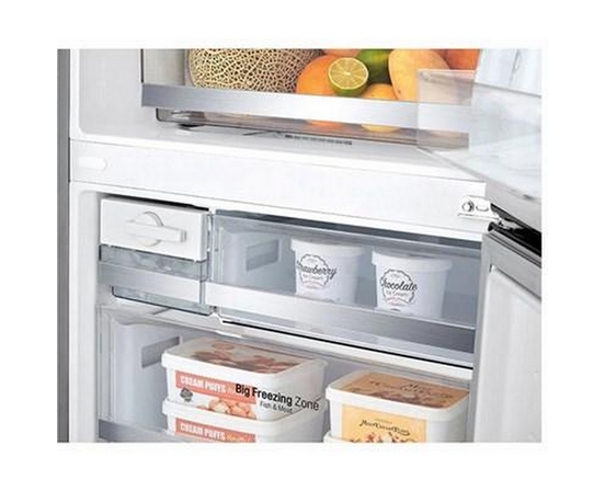 LG 28-Inch, 14.7 Cu.Ft. Counter-Depth Bottom Freezer Refrigerator With Multi-Air Flow Cooling - LBNC15251V