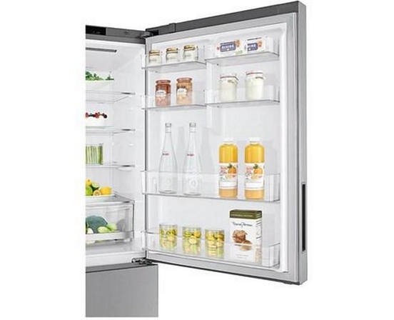 LG 28-Inch, 14.7 Cu.Ft. Counter-Depth Bottom Freezer Refrigerator With Multi-Air Flow Cooling - LBNC15251V