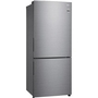 LG 28-Inch, 14.7 Cu.Ft. Counter-Depth Bottom Freezer Refrigerator With Multi-Air Flow Cooling - LBNC15251V