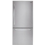 LG 30-Inch, 22.1 Cu.Ft. Freestanding Bottom Freezer Refrigerator With Multi-Air Flow System - LRDNS2200S