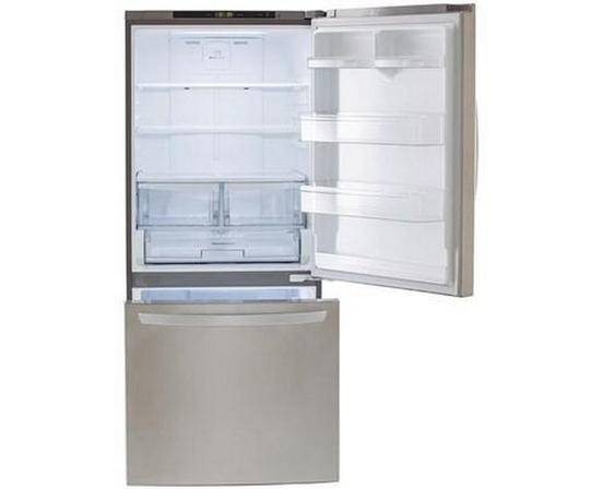 LG 30-Inch, 22.1 Cu.Ft. Freestanding Bottom Freezer Refrigerator With Multi-Air Flow System - LRDNS2200S