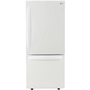 LG 30-Inch, 22.1 Cu.Ft. Freestanding Bottom Freezer Refrigerator With Multi-Air Flow System - LRDNS2200W