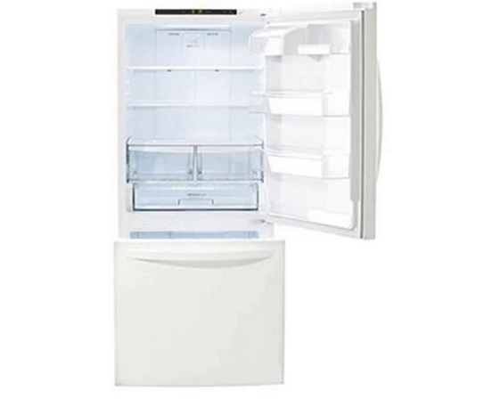LG 30-Inch, 22.1 Cu.Ft. Freestanding Bottom Freezer Refrigerator With Multi-Air Flow System - LRDNS2200W