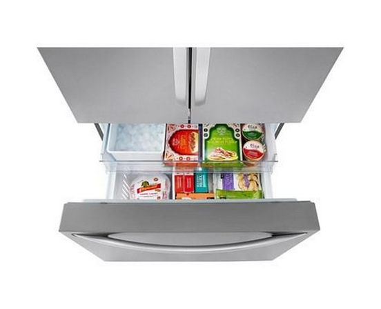 LG 36-Inch, 27 Cu. Ft. Counter-Depth Max French 3-Door Refrigerator With Linear Cooling™ - LRFLC2706S