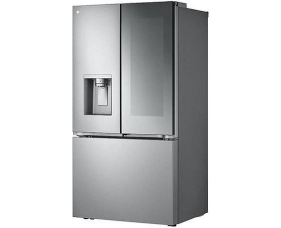 LG 36-Inch, 26 Cu. Ft. Counter-Depth Max™ French 3-Door Refrigerator With Mirror Instaview® - LRYKC2606S