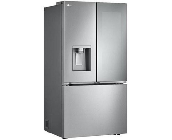 LG 36-Inch, 26 Cu. Ft. Counter-Depth Max™ French 3-Door Refrigerator With Mirror Instaview® - LRYKC2606S