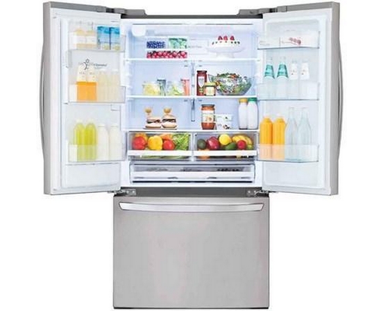 LG 36-Inch 27.7 Cu. Ft. 3-Door French Door Refrigerator With Smart Diagnosis - LRFS28XBS