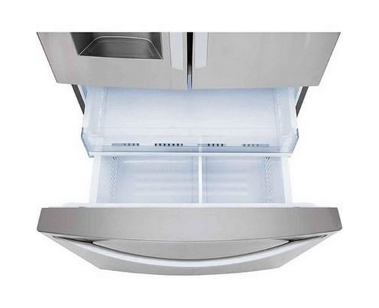 LG 36-Inch 27.7 Cu. Ft. 3-Door French Door Refrigerator With Smart Diagnosis - LRFS28XBS