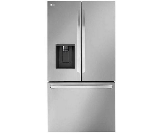 LG 36-Inch, 26 Cu. Ft. Counter-Depth French 3-Door Refrigerator With Dual Ice Makers - LRFXC2606S