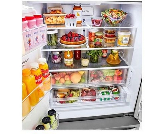 LG 36-Inch, 26 Cu. Ft. Counter-Depth French 3-Door Refrigerator With Dual Ice Makers - LRFXC2606S