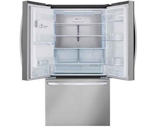 LG 36-Inch, 26 Cu. Ft. Counter-Depth French 3-Door Refrigerator With Dual Ice Makers - LRFXC2606S