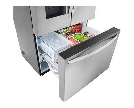 LG 36-Inch, 26 Cu. Ft. Counter-Depth French 3-Door Refrigerator With Dual Ice Makers - LRFXC2606S