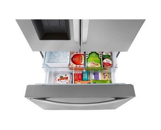 LG 36-Inch, 26 Cu. Ft. Counter-Depth French 3-Door Refrigerator With Dual Ice Makers - LRFXC2606S