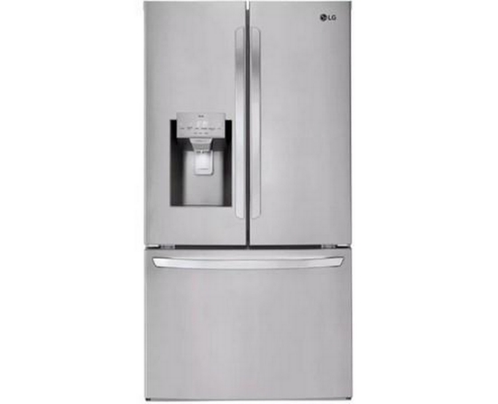 LG 36-Inch, 27.7 Cu. Ft. Freestanding French 3-Door Refrigerator With Wi-Fi - LHFS28XBS