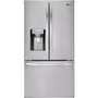 LG 36-Inch, 27.7 Cu. Ft. Freestanding French 3-Door Refrigerator With Wi-Fi - LHFS28XBS