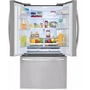 LG 36-Inch, 27.7 Cu. Ft. Freestanding French 3-Door Refrigerator With Wi-Fi - LHFS28XBS