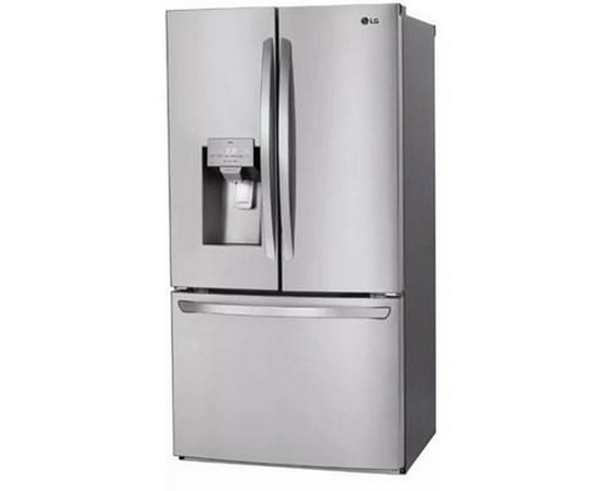 LG 36-Inch, 27.7 Cu. Ft. Freestanding French 3-Door Refrigerator With Wi-Fi - LHFS28XBS