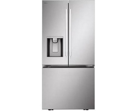LG 33-Inch, 25 Cu. Ft. Freestanding 3-Door French Door Refrigerator With Ice And Water Dispenser - LF25H6330S