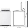 LG 5.0 Cu. Ft. Top Loading Washer With Easyunload™ - WT8200CW