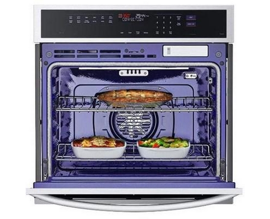 LG 30-Inch, 4.7 Cu. Ft. Built-In Single Wall Oven With True Convection Technology - WSEP4727F