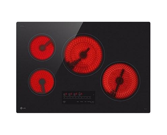 LG 30-Inch Built-In Smart Electric Cooktop With 4 Elements -