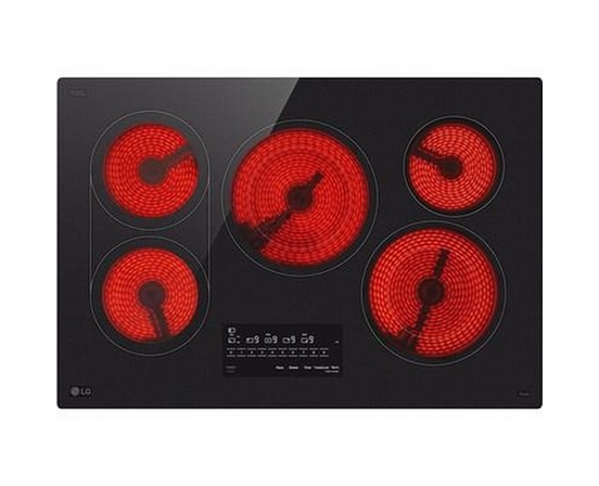 LG 30-Inch Built-In Smart Electric Cooktop With 5 Elements -