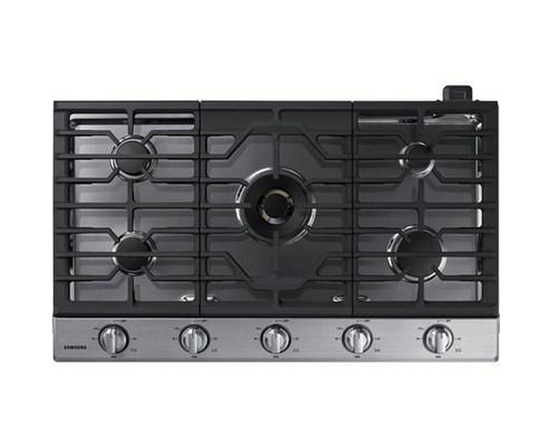 Samsung 36-Inch Built-In Gas Cooktop With Wi-Fi And Bluetooth Connected - NA36N7755TS/AA