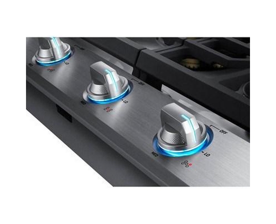 Samsung 36-Inch Built-In Gas Cooktop With Wi-Fi And Bluetooth Connected - NA36N7755TS/AA