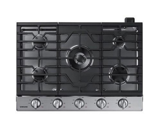 Samsung 30-Inch Built-In Gas Cooktop With Wi-Fi Connectivity - NA30N6555TS/AA