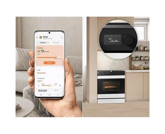 Samsung 6.3 Cu. Ft. Bespoke Smart Slide-In Electric Range - NSE6DB850012/AC